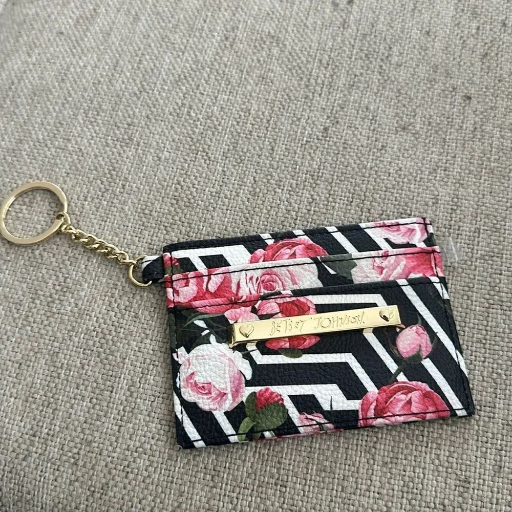 Betsy Johnson Keychain Card Holder Wallet
